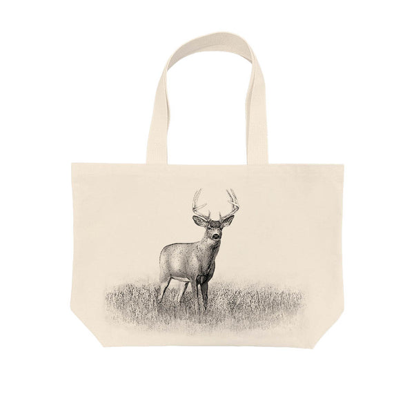Woodlands Deer in Field Medium Tote