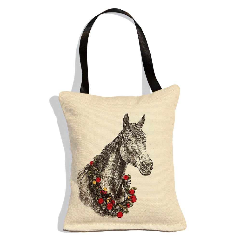 Horse with Wreath Ornament