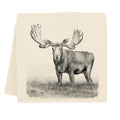 Woodland Moose in Field Tea Towel