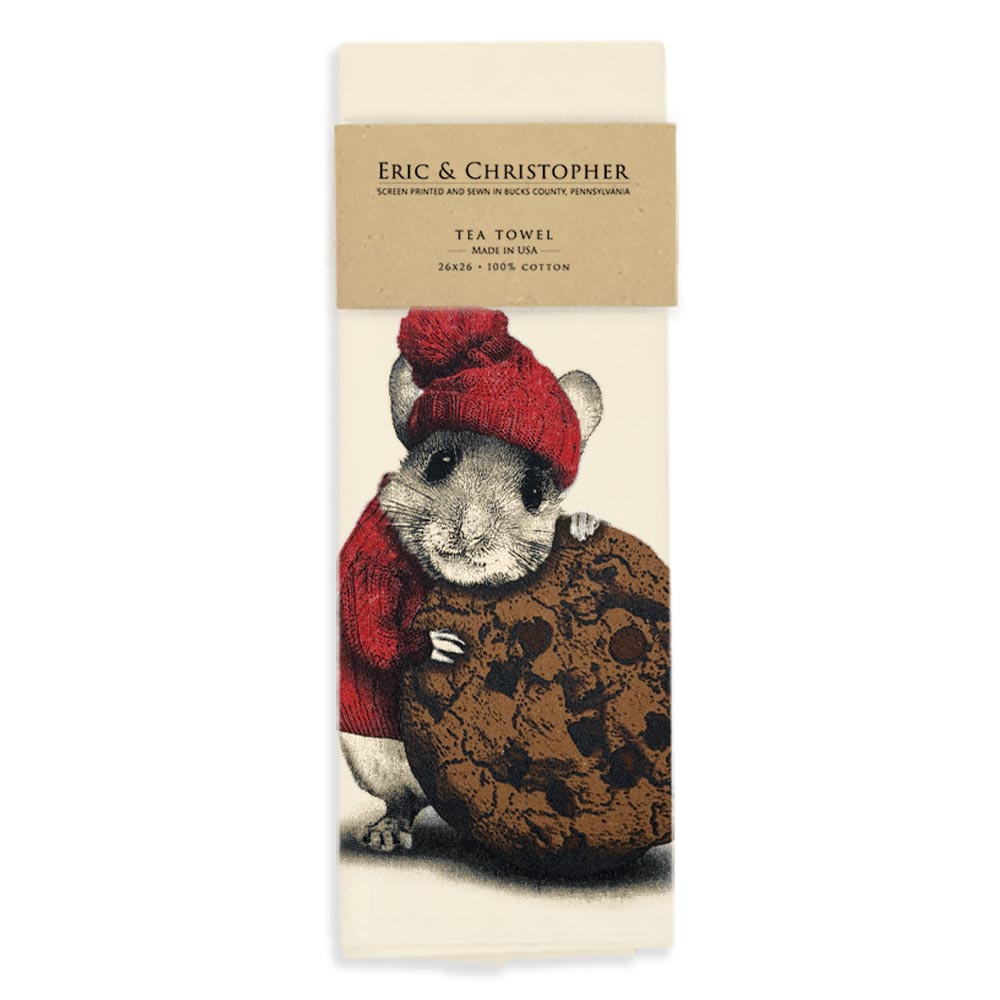 Mouse with Cookie Tea Towel