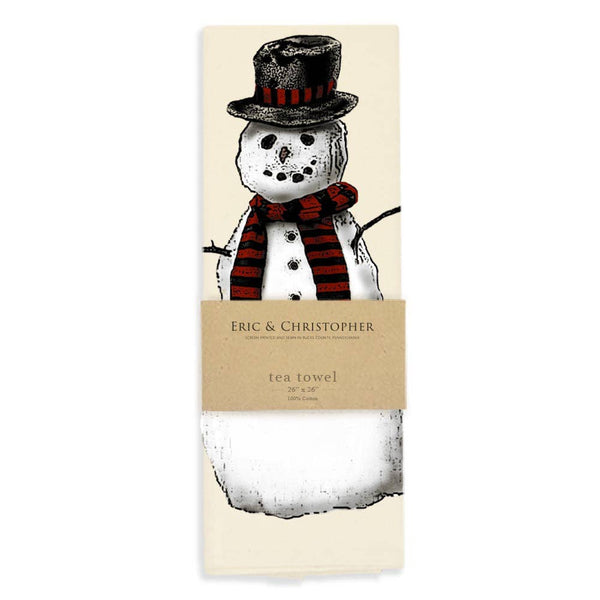 Snowman Tea Towel
