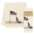 Dogs with Flag Tea Towel
