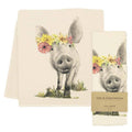 Squiggles the Pig Tea Towel