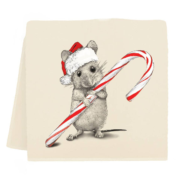 Christmas Mouse 2 Tea Towel