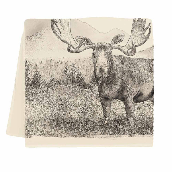 American Woodlands Collective Moose Tea Towel
