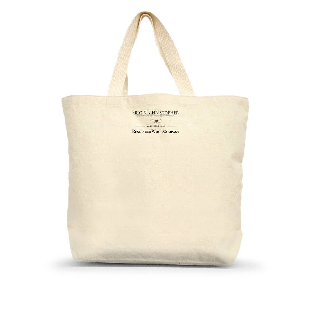 "Purl" Sheep #3 Large Tote