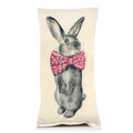 Bunny Bowtie Pillow - Pink
