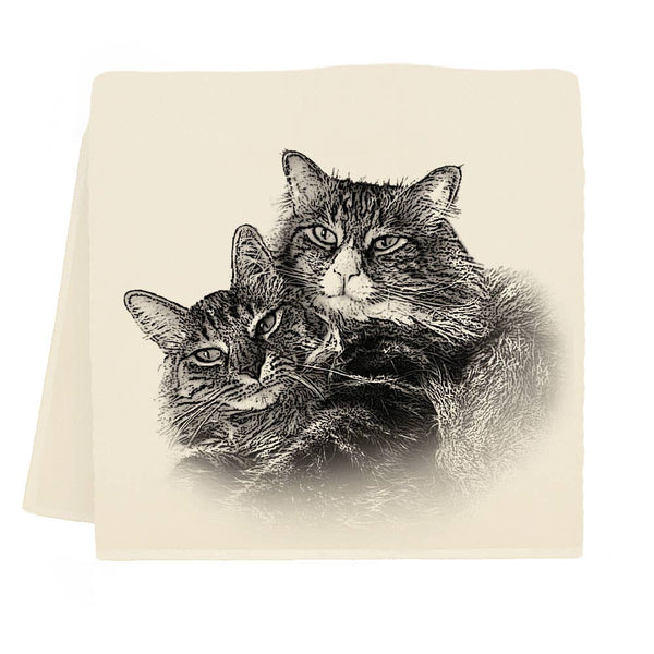 NEW "Cuddle Cats" Tea Towel