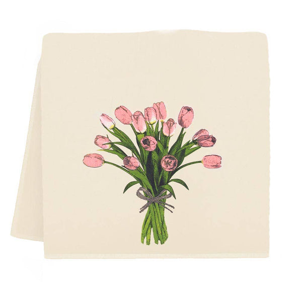 Spring Tulips Tea Towel