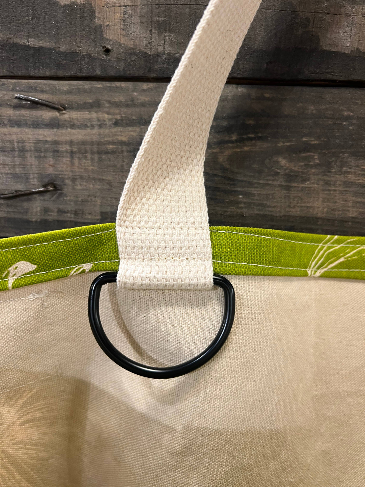 Black Eyed Susan Large Tote (Key Lime Green)