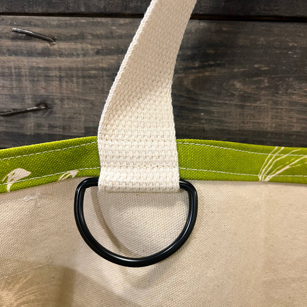 Black Eyed Susan Large Tote (Key Lime Green)