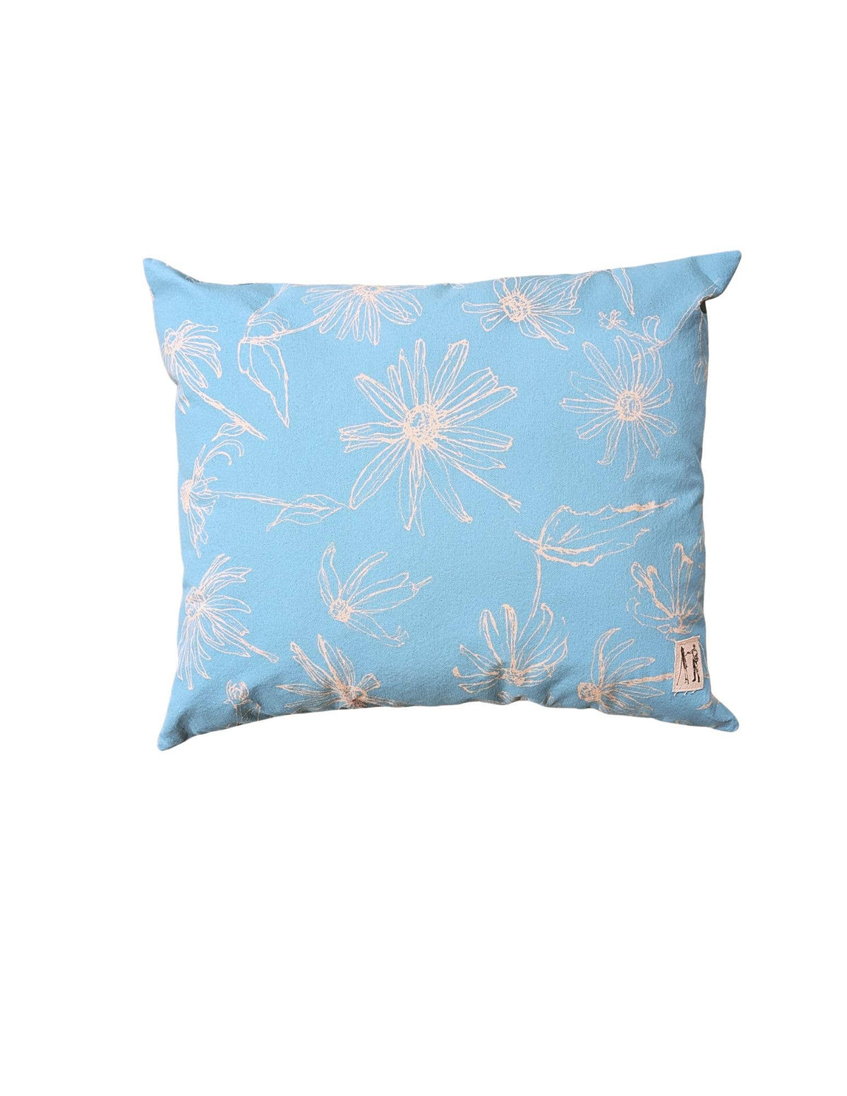 NEW Large Black Eyed Susan Pillow (Coastal Blue)
