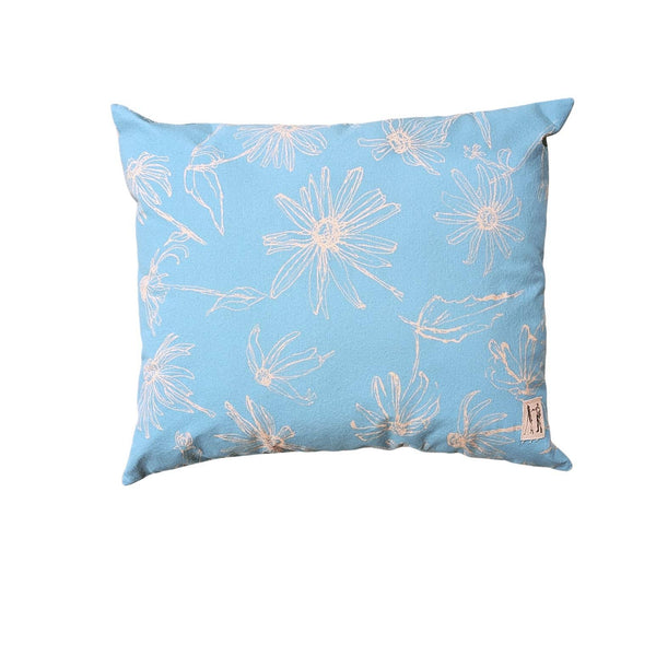 NEW Large Black Eyed Susan Pillow (Coastal Blue)