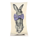 Bunny Bowtie Pillow - Purple