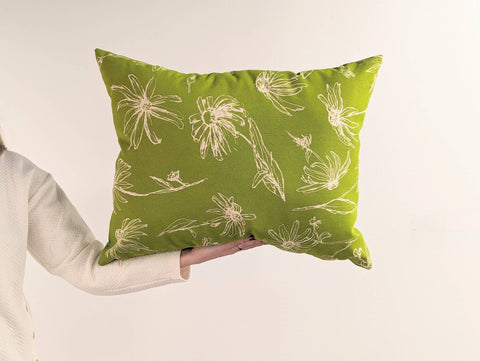 Large Spring Pillow - Key Lime Green