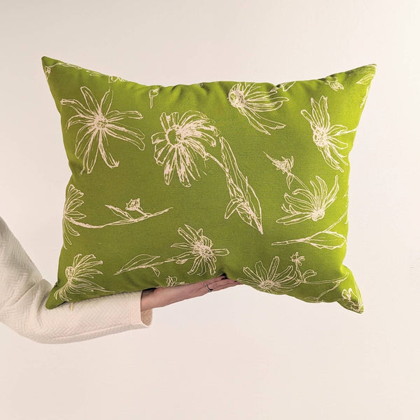 Large Spring Pillow - Key Lime Green
