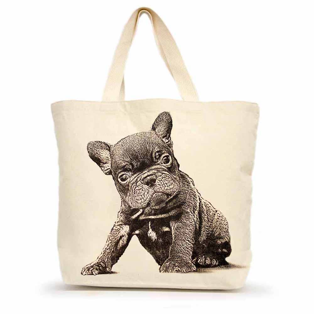 French Bulldog Large Tote