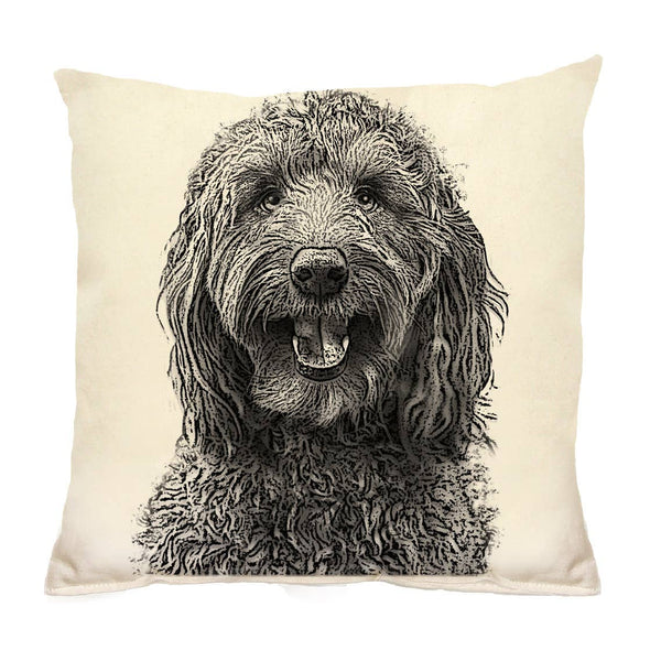 Labradoodle Medium Pillow