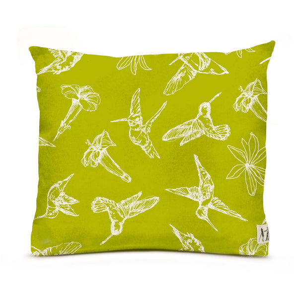 NEW Large Hummingbird Pillow (Key Lime)