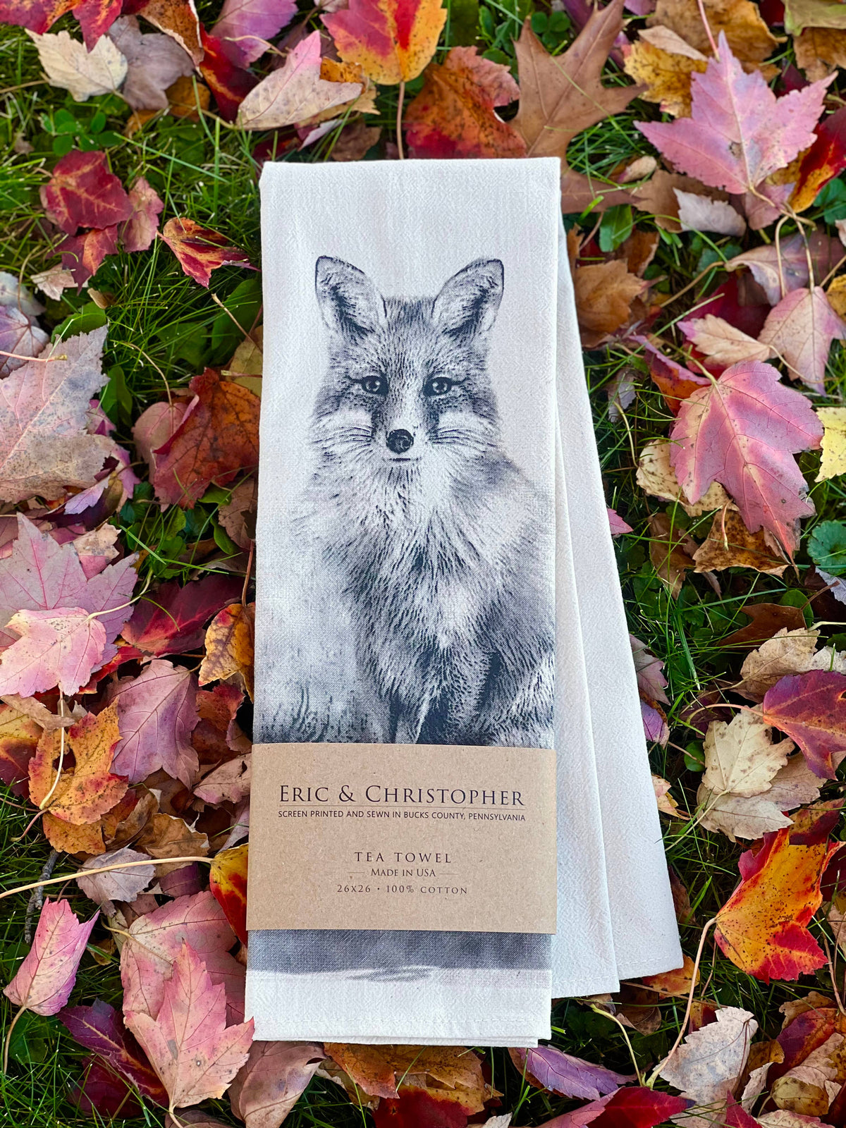 American Woodlands Collective Fox Tea Towel