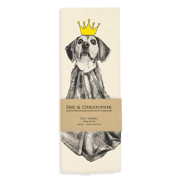Beagle King Tea Towel