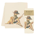 Best Friends Fishing Tea Towel