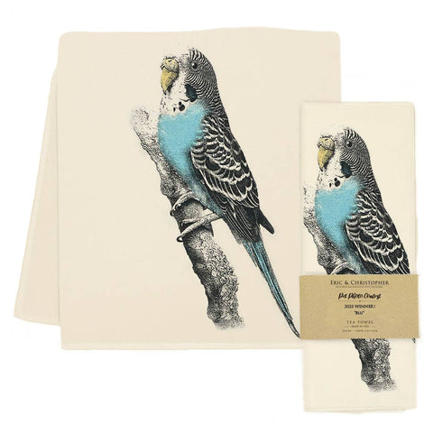 Bird Tea Towel - "Blu"