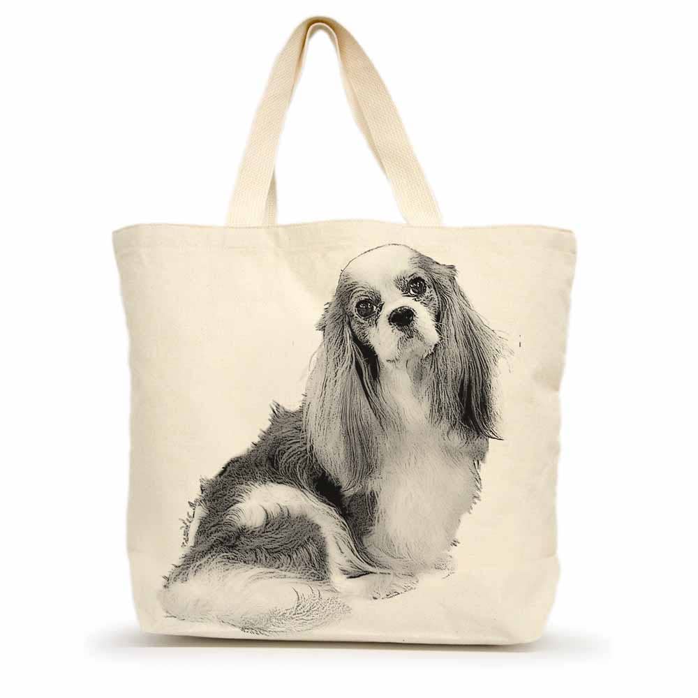 Cavalier King Charles Large Tote