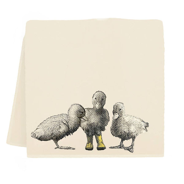 Duck with Boots 1 Tea Towel