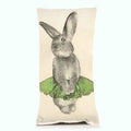Bunny Tutu Small Pillow - Green