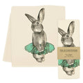 Bunny Tutu Tea Towel - Blue