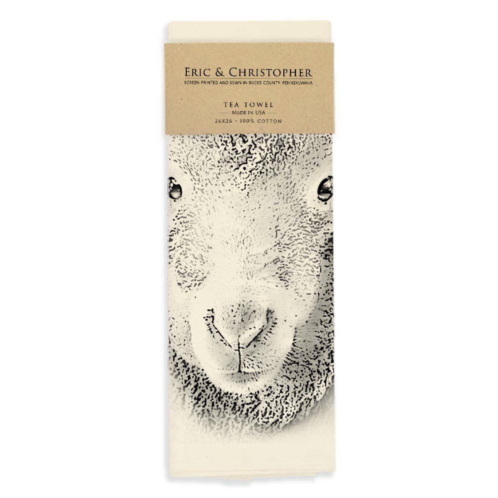 "Purl" Sheep #3 Tea Towel