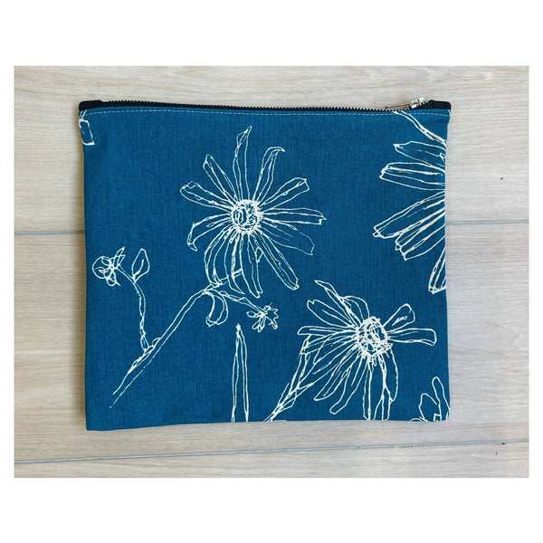 Lagoon Blue Zippered Pouch