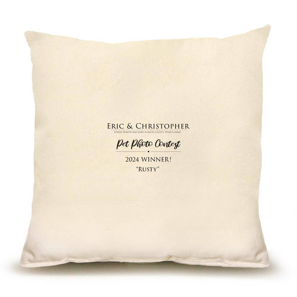 Goat Medium 14 x 14 Pillow - "Rusty"