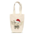 Santa Flying Pig Gift Bag