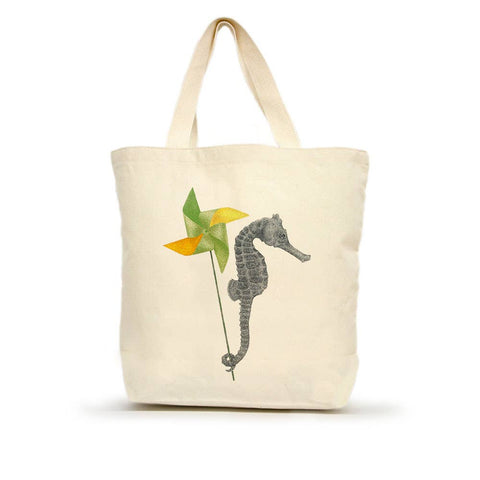 "Gambol Azimuth" Long Snout Seahorse Medium Tote