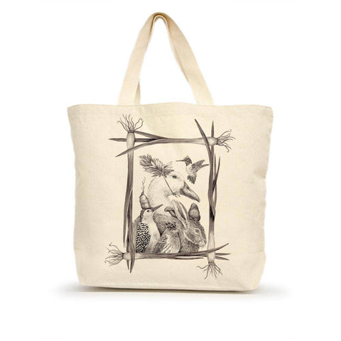 A Few Good Friends Large Tote (with Border)