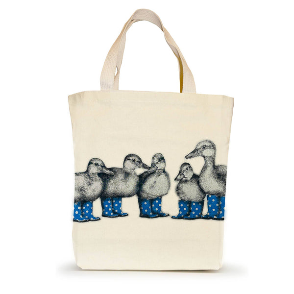Duck with Blue Boots Small Tote