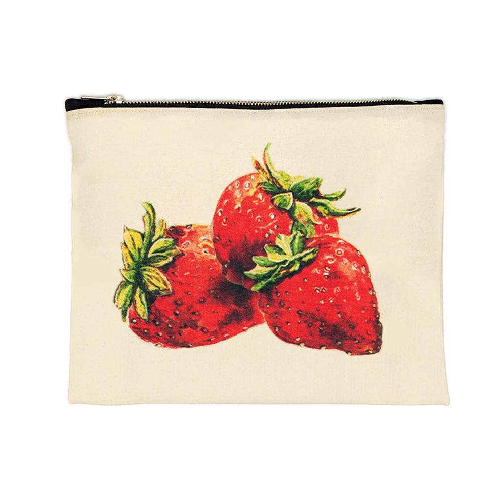 Strawberry Zippered Pouch