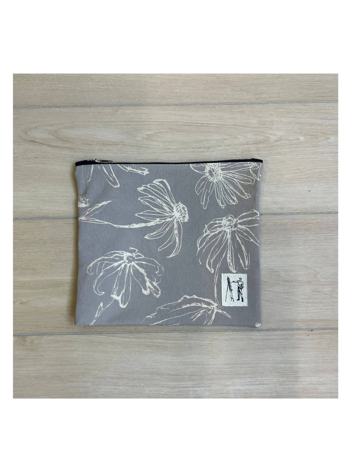 Driftwood Grey Zippered Pouch