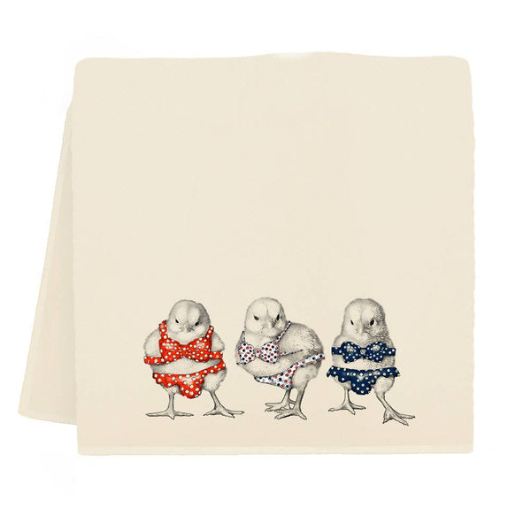 Bikini Chicks Americana Tea Towel