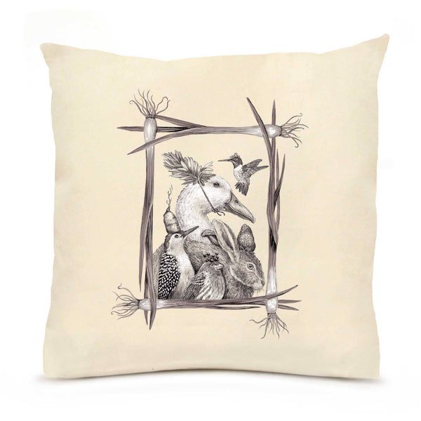 A Few Good Friends Large Pillow (with Border)