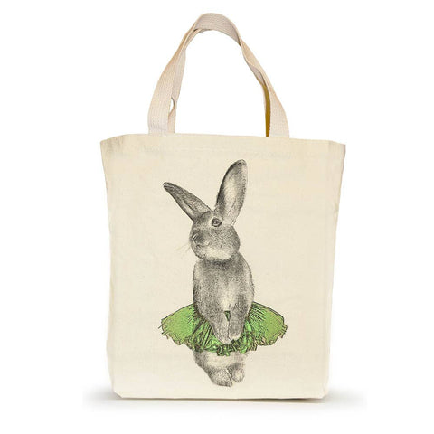Bunny Tutu Small Tote - Green