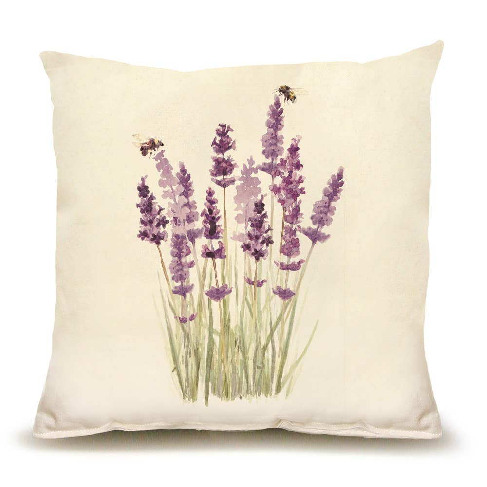 Lavender with Bees Medium Pillow