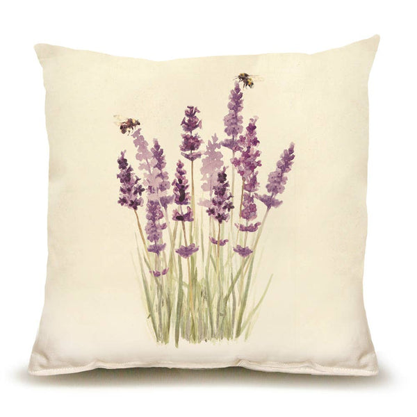 Lavender with Bees Medium Pillow