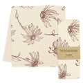 Floral Tea Towel (Burgundy Merlot Color)