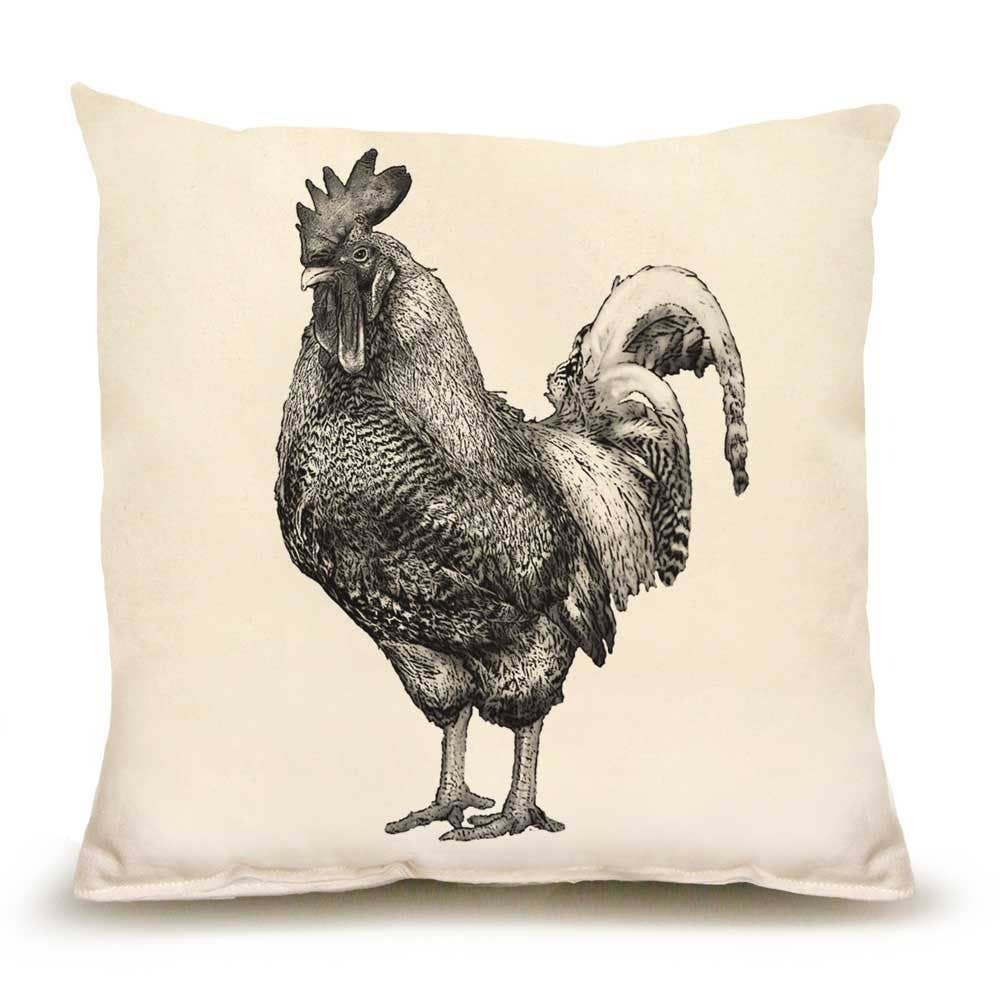 Rooster 2 Medium Pillow